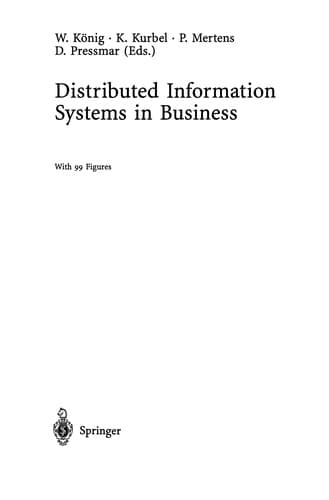 Tapa de Distributed Information Systems in Business