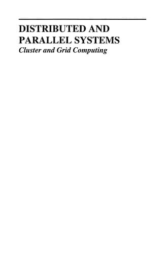 Tapa de Distributed and parallel systems