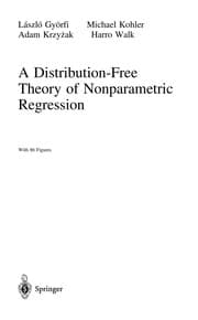 Tapa de A distribution-free theory of nonparametric regression