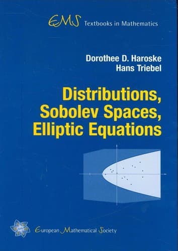 Tapa de Distributions, Sobolev spaces, elliptic equations