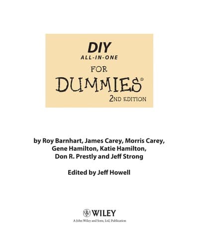 Tapa de DIY all-in-one for dummies