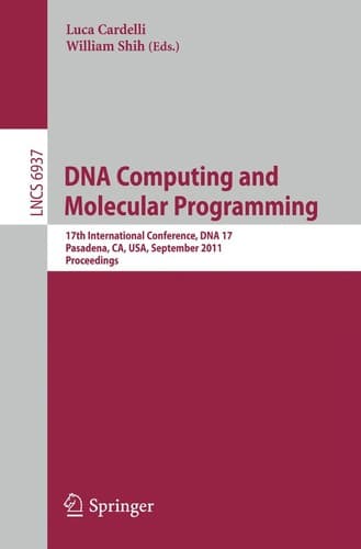 Tapa de DNA Computing and Molecular Programming