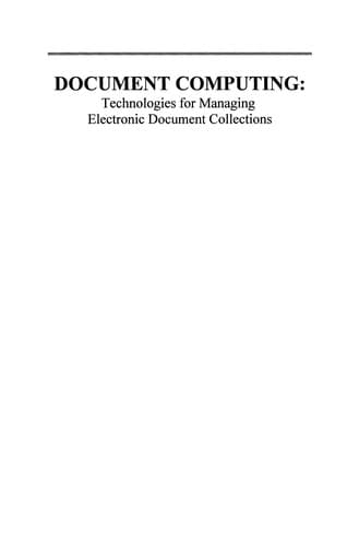 Tapa de Document Computing
