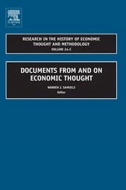 Tapa de Documents from and on economic thought