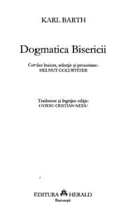 Tapa de Dogmatica Bisericii