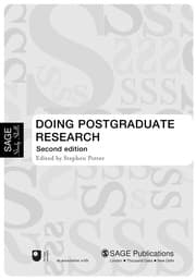 Tapa de Doing postgraduate research