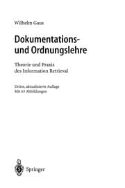 Tapa de Dokumentations- und Ordnungslehre