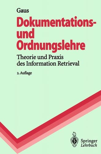 Tapa de Dokumentations- und Ordnungslehre