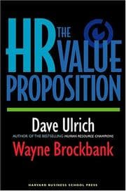 Tapa de The Hr Value Proposition