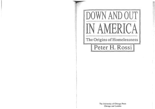 Tapa de Down and out in America