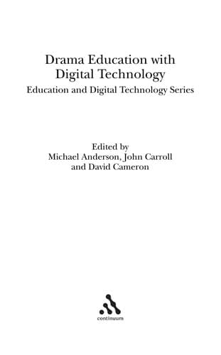Tapa de Drama education with digital technology