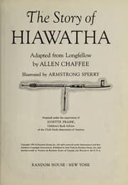 Tapa de The story of Hiawatha