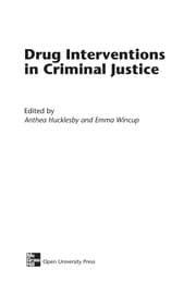 Tapa de Drug interventions in criminal justice