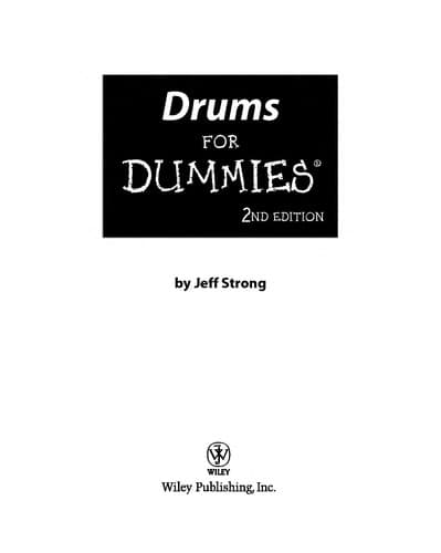 Tapa de Drums for dummies