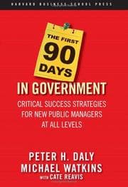Tapa de The first 90 days in government