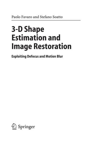 Tapa de 3-D shape estimation and image restoration