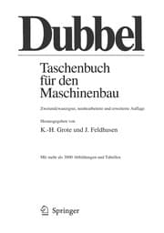 Tapa de Taschenbuch für den Maschinenbau