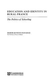 Tapa de Education and identity in rural France