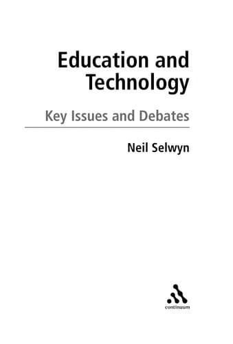 Tapa de Education and technology