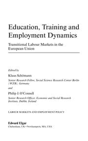 Tapa de Education, training and employment dynamics