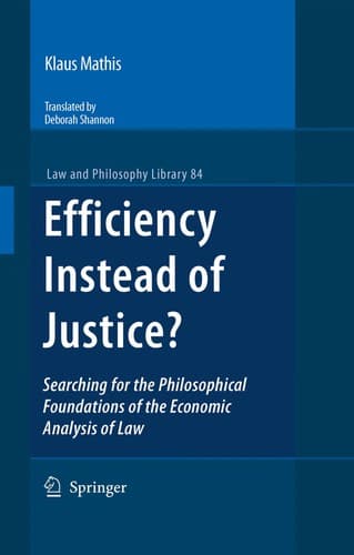 Tapa de Efficiency instead of justice?