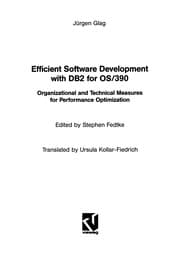 Tapa de Efficient Software Development with DB2 for OS/390