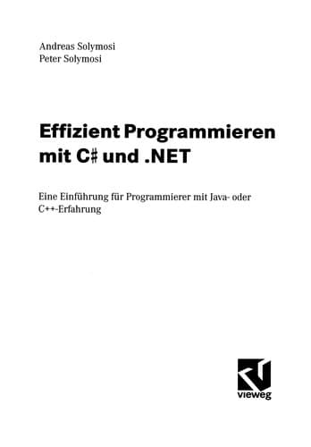 Tapa de Effizient Programmieren mit C# und .NET