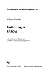 Tapa de Einführung in PASCAL