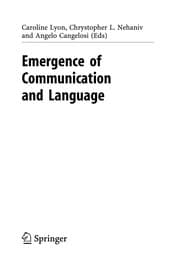 Tapa de Emergence of communication and language