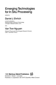 Tapa de Emerging Technologies for In Situ Processing
