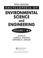 Tapa de Encyclopedia of environmental science and engineering