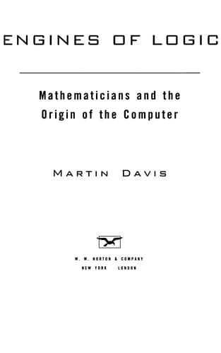 Tapa de Engines of logic