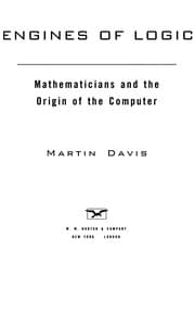 Tapa de Engines of logic