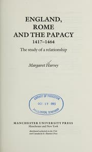 Tapa de England, Rome, and the papacy, 1417-1464