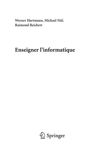 Tapa de Enseigner l’informatique