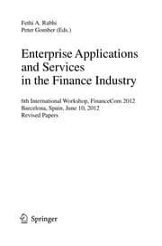 Tapa de Enterprise Applications and Services in the Finance Industry