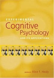 Tapa de Experimental Cognitive Psychology And Its Applications (Decade of Behavior)