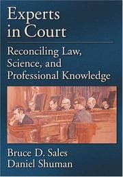 Tapa de Experts in court