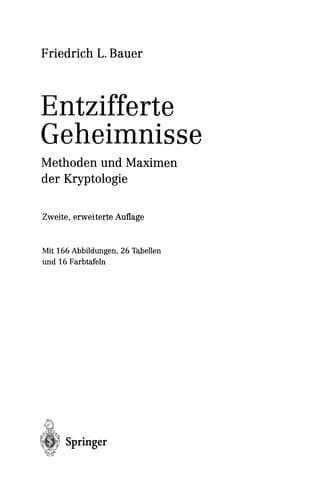 Tapa de Entzifferte Geheimnisse
