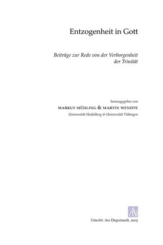 Tapa de Entzogenheit in Gott