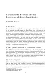 Tapa de Environmental forensics