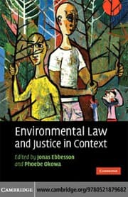 Tapa de Environmental law and justice in context
