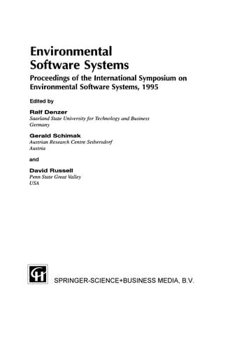 Tapa de Environmental Software Systems