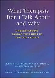 Tapa de What therapists don't talk about and why