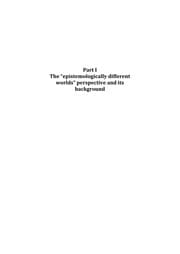 Tapa de Epistemologically different worlds
