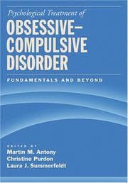 Tapa de Psychological treatment of obsessive-compulsive disorder