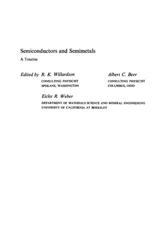 Tapa de Semiconductors and semimetals