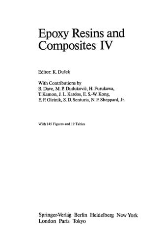 Tapa de Epoxy resins and composites IV
