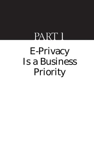 Tapa de The E-Privacy imperative