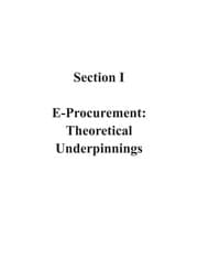 Tapa de E-procurement in emerging economies